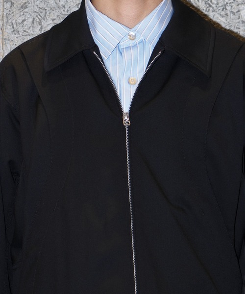 NVRFRGT(ネヴァーフォーゲット)の「別注 wool utility jacket(ブルゾン・メンズ・グレー/ブラック・1/2/3)」の3枚目の写真