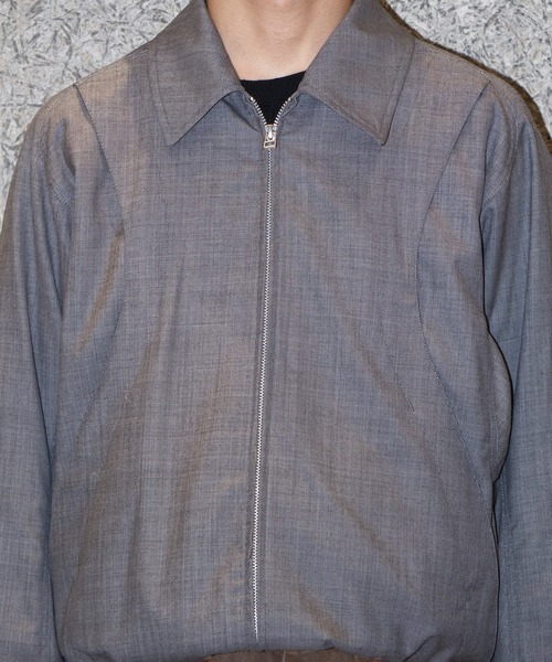 NVRFRGT(ネヴァーフォーゲット)の「別注 wool utility jacket(ブルゾン・メンズ・グレー/ブラック・1/2/3)」の13枚目の写真