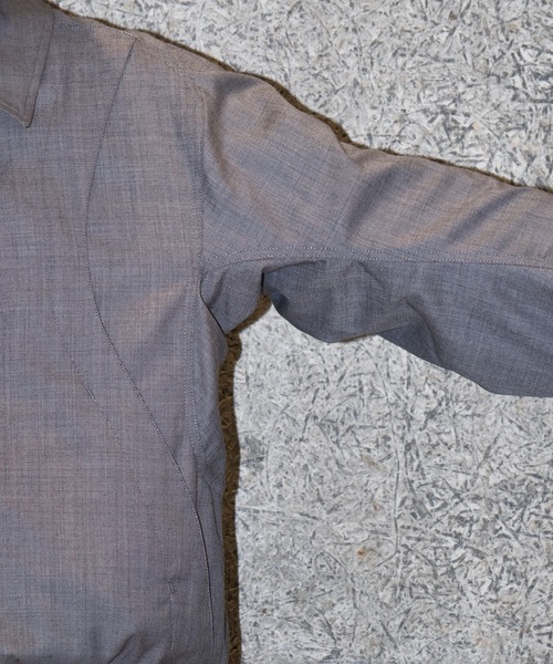 NVRFRGT(ネヴァーフォーゲット)の「別注 wool utility jacket(ブルゾン・メンズ・グレー/ブラック・1/2/3)」の12枚目の写真