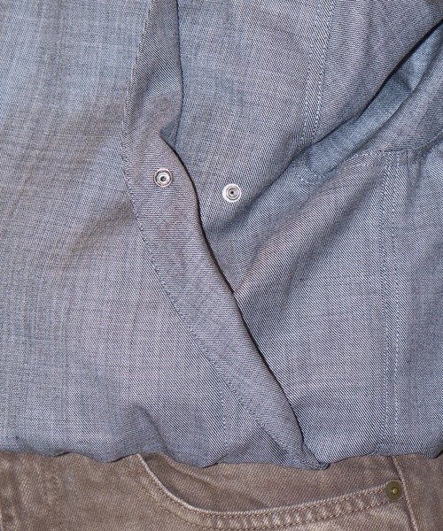 NVRFRGT(ネヴァーフォーゲット)の「別注 wool utility jacket(ブルゾン・メンズ・グレー/ブラック・1/2/3)」の9枚目の写真