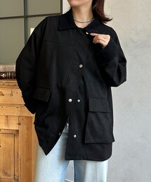 Thevon | 襟コーデュロイFスエードカバーオール(ブルゾン)