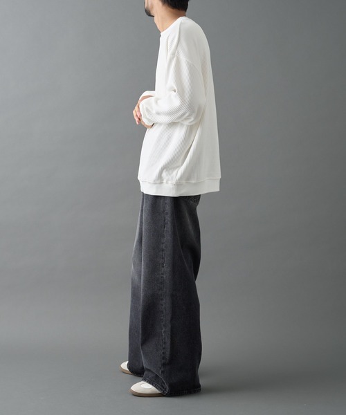 COLONY 2139（コロニートゥーワンスリーナイン）の「カットコーデュロイクルーネック（Tシャツ/カットソー・メンズ・ブラック/チャコールグレー/オレンジ/ホワイト・MEDIUM/LARGE）」の22枚目の写真