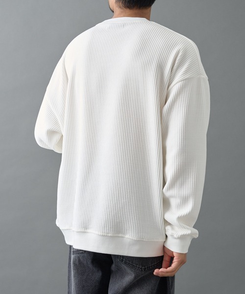 COLONY 2139（コロニートゥーワンスリーナイン）の「カットコーデュロイクルーネック（Tシャツ/カットソー・メンズ・ブラック/チャコールグレー/オレンジ/ホワイト・MEDIUM/LARGE）」の7枚目の写真