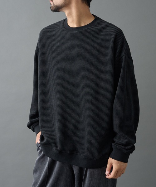 COLONY 2139（コロニートゥーワンスリーナイン）の「カットコーデュロイクルーネック（Tシャツ/カットソー・メンズ・ブラック/チャコールグレー/オレンジ/ホワイト・MEDIUM/LARGE）」の10枚目の写真