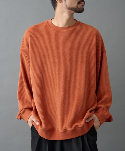 COLONY 2139（コロニートゥーワンスリーナイン）の「カットコーデュロイクルーネック（Tシャツ/カットソー・メンズ・ブラック/チャコールグレー/オレンジ/ホワイト・MEDIUM/LARGE）」の17枚目の写真