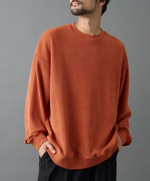 COLONY 2139（コロニートゥーワンスリーナイン）の「カットコーデュロイクルーネック（Tシャツ/カットソー・メンズ・ブラック/チャコールグレー/オレンジ/ホワイト・MEDIUM/LARGE）」の18枚目の写真