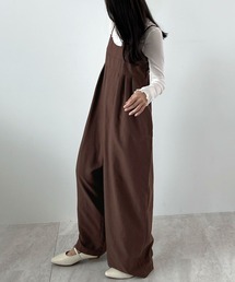 オールインワン・サロペット（ブラウン/茶色系）ファッション