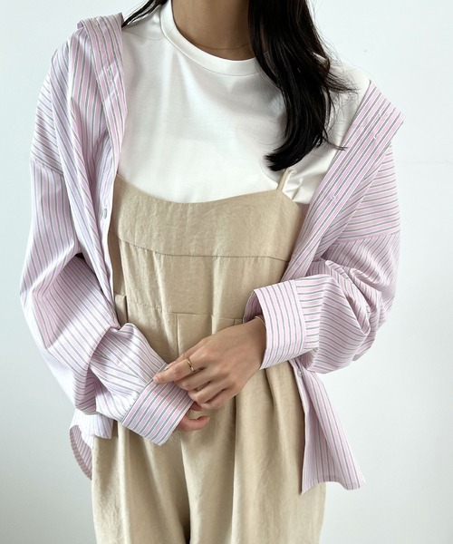 Futier land（フューティアランド）の「ピーチ起毛タックサロペット（サロペット/オーバーオール・レディース・ベージュ/ブラウン/ブラック・MEDIUM）」の5枚目の写真