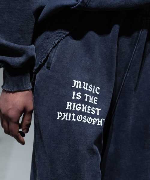 MSML（エムエスエムエル）の「VINTAGE GARMENT DYE M HIGH SWEAT PANTS（スウェットパンツ・メンズ・ネイビー/オートミール/ブラック・M/L/XL/S）」の17枚目の写真