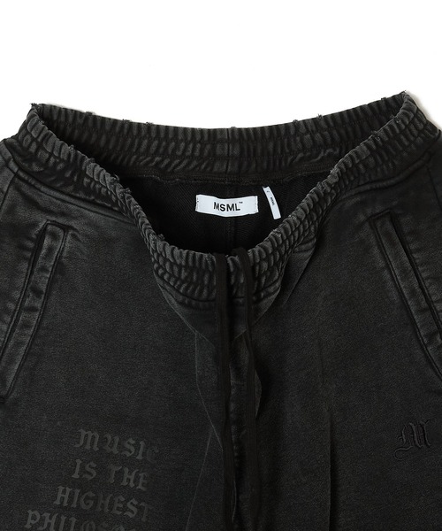 MSML（エムエスエムエル）の「VINTAGE GARMENT DYE M HIGH SWEAT PANTS（スウェットパンツ・メンズ・ネイビー/オートミール/ブラック・M/L/XL/S）」の5枚目の写真