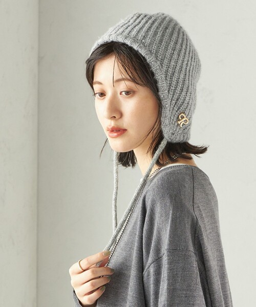 花冷え。新品未開封　完全完売品。　　ニットキャップ完売品 ベーシック カフニット ちびまる子ちゃん フラッグロゴ ブラック