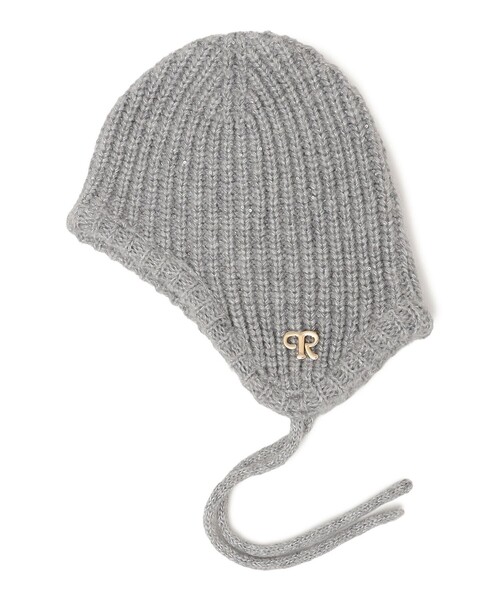 SHIPS（シップス）の「perah: ブローチ 付 イヤー フラップ ラメ ニット キャップ（ニットキャップ/ビーニー・レディース・グレー/ブラック・ONE SIZE）」の18枚目の写真