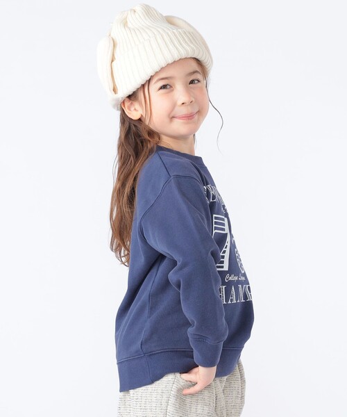 SHIPS(シップス)の「SHIPS KIDS:フリース フライト ニット ワッチキャップ(ニットキャップ/ビーニー・キッズ・ベージュ/ライトグレー/ネイビー/オフホワイト・ONE SIZE)」の7枚目の写真