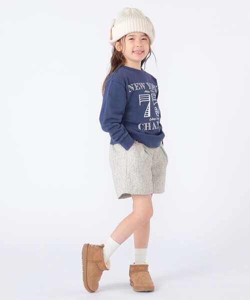 SHIPS(シップス)の「SHIPS KIDS:フリース フライト ニット ワッチキャップ(ニットキャップ/ビーニー・キッズ・ベージュ/ライトグレー/ネイビー/オフホワイト・ONE SIZE)」の9枚目の写真