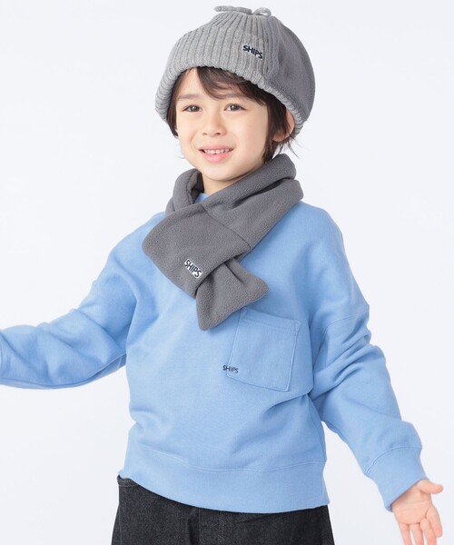 SHIPS(シップス)の「SHIPS KIDS:フリース フライト ニット ワッチキャップ(ニットキャップ/ビーニー・キッズ・ベージュ/ライトグレー/ネイビー/オフホワイト・ONE SIZE)」の13枚目の写真