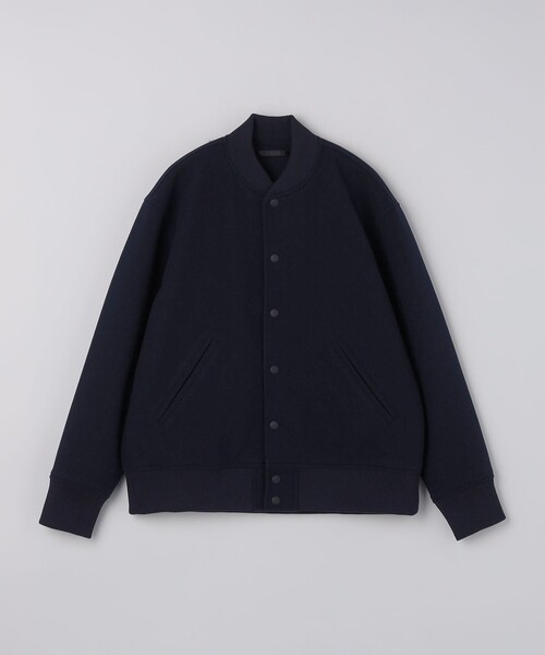 SHIPS Colors（シップス カラーズ）の「SHIPS Colors:ウール ミックス スタジアム ブルゾン（ブルゾン・メンズ・ネイビー/ベージュ・X-LARGE/LARGE/MEDIUM）」の3枚目の写真