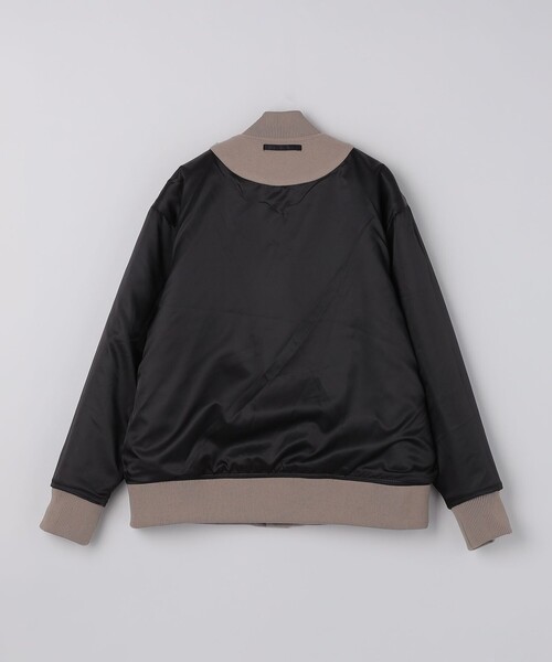SHIPS Colors（シップス カラーズ）の「SHIPS Colors:ウール ミックス スタジアム ブルゾン（ブルゾン・メンズ・ネイビー/ベージュ・X-LARGE/LARGE/MEDIUM）」の7枚目の写真