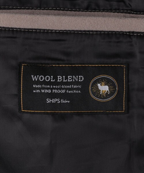 SHIPS Colors（シップス カラーズ）の「SHIPS Colors:ウール ミックス スタジアム ブルゾン（ブルゾン・メンズ・ネイビー/ベージュ・X-LARGE/LARGE/MEDIUM）」の12枚目の写真