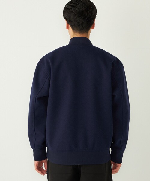 SHIPS Colors（シップス カラーズ）の「SHIPS Colors:ウール ミックス スタジアム ブルゾン（ブルゾン・メンズ・ネイビー/ベージュ・X-LARGE/LARGE/MEDIUM）」の18枚目の写真