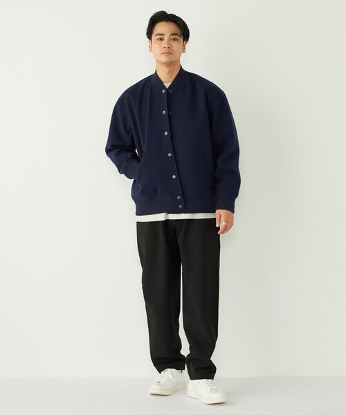 SHIPS Colors（シップス カラーズ）の「SHIPS Colors:ウール ミックス スタジアム ブルゾン（ブルゾン・メンズ・ネイビー/ベージュ・X-LARGE/LARGE/MEDIUM）」の21枚目の写真