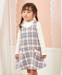 KP | Wジャカードチェック ジャンパースカート(ジャンパースカート)