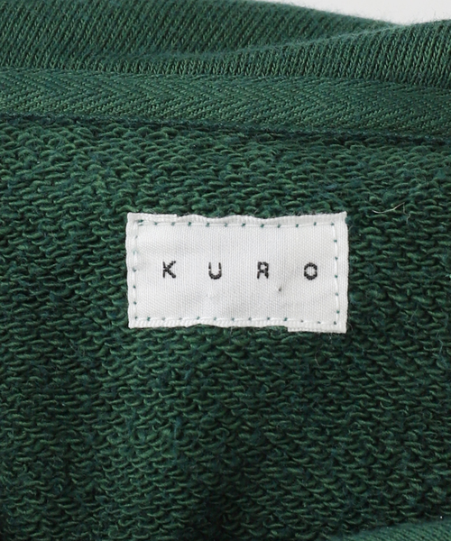 KURO（クロ）の「KURO MORE DAMAGE WASHED SWEAT PARKA 964072：スウェット（スウェット・レディース・グリーン・MEDIUM）」の3枚目の写真