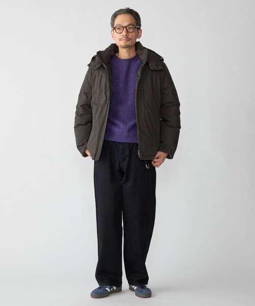 【美品】ダウンウールジャケット SHIPS: ルミレット(R) ウール × 河田ダウン ジャケット（ダウン