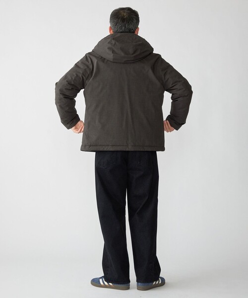 【美品】ダウンウールジャケット ウールライク カジュアルダウンブルゾン（ダウンジャケット/コート