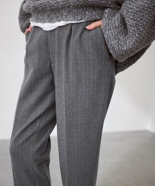 FRAMeWORK（フレームワーク）の「≪追加≫T/R両面起毛パンツ 2（スラックス・レディース・ホワイト/ネイビー/ブラック/チャコールグレー/グレー・34/36/38/40）」の7枚目の写真