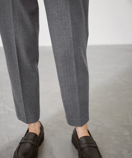 FRAMeWORK（フレームワーク）の「≪追加≫T/R両面起毛パンツ 2（スラックス・レディース・ホワイト/ネイビー/ブラック/チャコールグレー/グレー・34/36/38/40）」の8枚目の写真