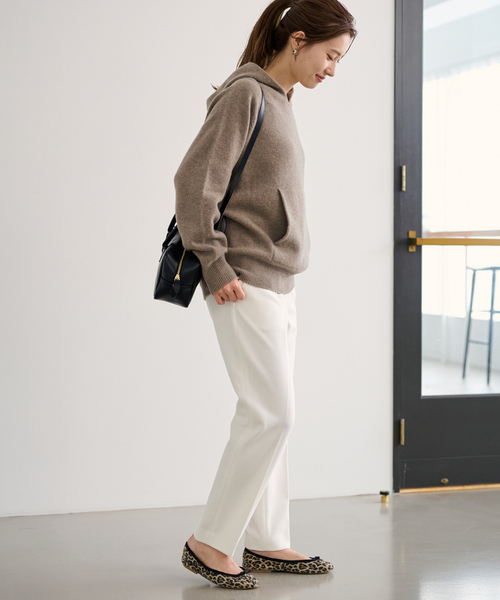 FRAMeWORK（フレームワーク）の「≪追加≫T/R両面起毛パンツ 2（スラックス・レディース・ホワイト/ネイビー/ブラック/チャコールグレー/グレー・34/36/38/40）」の10枚目の写真