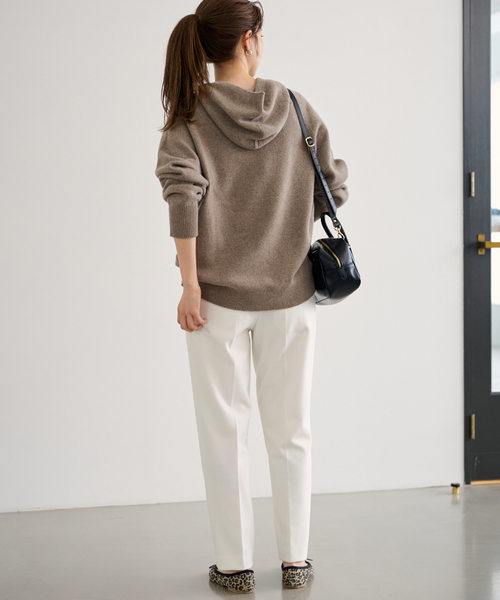 FRAMeWORK（フレームワーク）の「≪追加≫T/R両面起毛パンツ 2（スラックス・レディース・ホワイト/ネイビー/ブラック/チャコールグレー/グレー・34/36/38/40）」の11枚目の写真