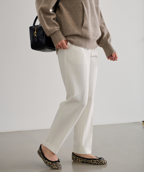 FRAMeWORK（フレームワーク）の「≪追加≫T/R両面起毛パンツ 2（スラックス・レディース・ホワイト/ネイビー/ブラック/チャコールグレー/グレー・34/36/38/40）」の14枚目の写真