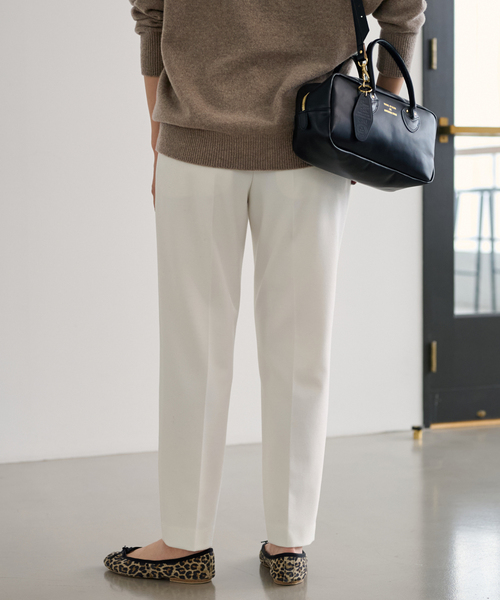 FRAMeWORK（フレームワーク）の「≪追加≫T/R両面起毛パンツ 2（スラックス・レディース・ホワイト/ネイビー/ブラック/チャコールグレー/グレー・34/36/38/40）」の15枚目の写真