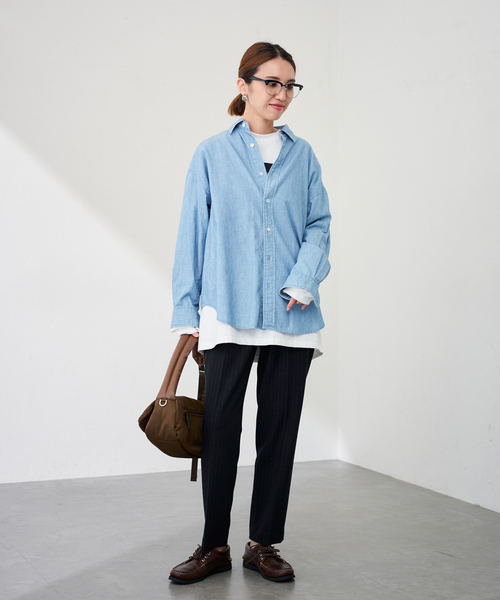 FRAMeWORK（フレームワーク）の「≪追加≫T/R両面起毛パンツ 2（スラックス・レディース・ホワイト/ネイビー/ブラック/チャコールグレー/グレー・34/36/38/40）」の16枚目の写真