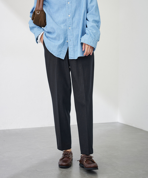 FRAMeWORK（フレームワーク）の「≪追加≫T/R両面起毛パンツ 2（スラックス・レディース・ホワイト/ネイビー/ブラック/チャコールグレー/グレー・34/36/38/40）」の19枚目の写真