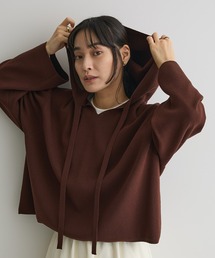 CRAFT STANDARD BOUTIQUE | ハーフミラノニットフーディー＜ハンドウォッシャブル＞(ニット/セーター)