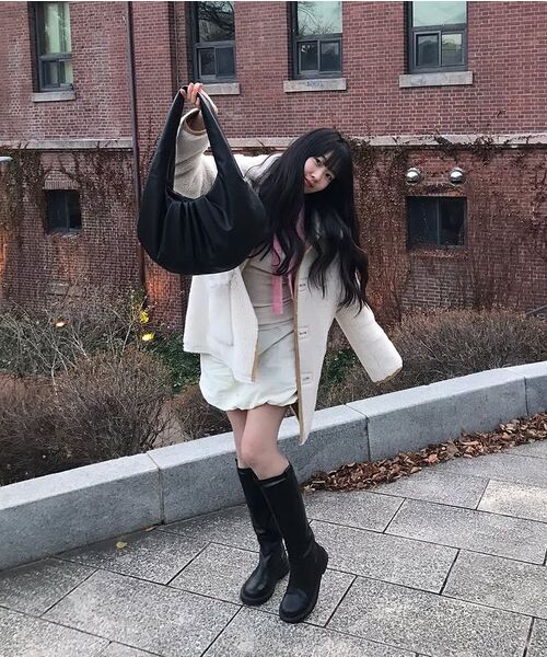 SALT AND CHOCOLATE（ソルトアンドチョコレート）の「ドゥミリン ホーボーバッグ 452431001 (ブラック)（ショルダーバッグ・レディース・その他・FREE）」の5枚目の写真