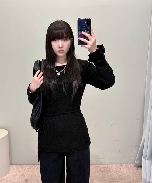 SALT AND CHOCOLATE（ソルトアンドチョコレート）の「ドゥミリン ホーボーバッグ 452431001 (ブラック)（ショルダーバッグ・レディース・その他・FREE）」の8枚目の写真