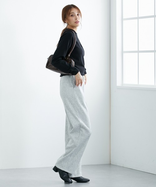 slattgir（スラットジール）の「高身長　裏起毛ピンタックワイドパンツ（トールサイズ）（その他パンツ・レディース・チャコールグレー/ブルー/杢グレー・TLL/TL/TM/T3L/T4L/T5L）」の16枚目の写真