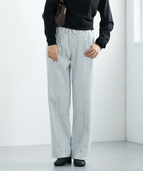 slattgir（スラットジール）の「高身長　裏起毛ピンタックワイドパンツ（トールサイズ）（その他パンツ・レディース・チャコールグレー/ブルー/杢グレー・TLL/TL/TM/T3L/T4L/T5L）」の17枚目の写真