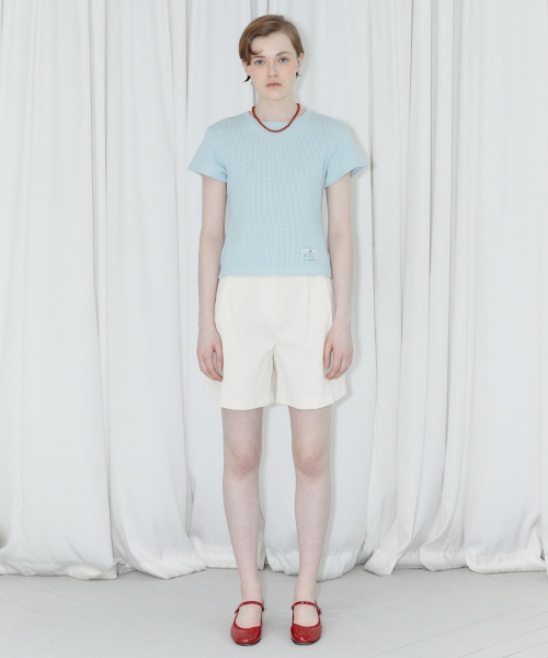 SINOON(シヌーン)の「ROUND HALF PANTS (IVORY)(その他パンツ・レディース・アイボリー・MEDIUM/SMALL)」の4枚目の写真
