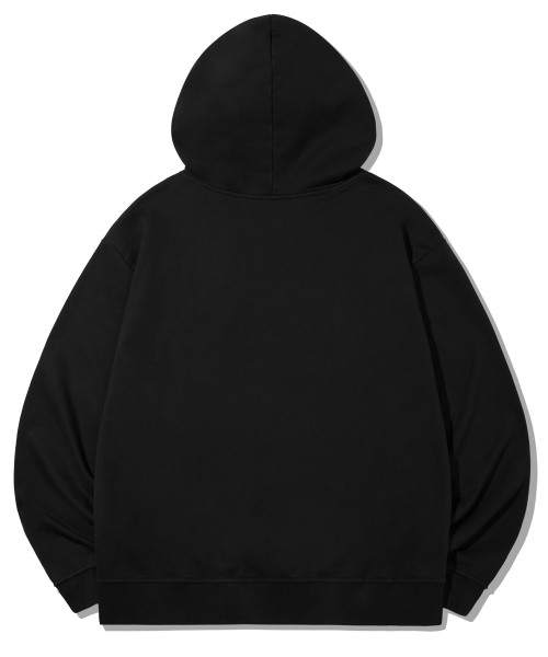 スケートボードグラフィックオーバーフィットフード（BLACK