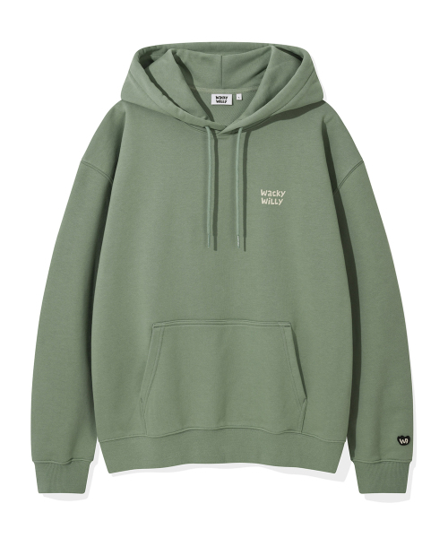 Wacky WiLLy(ワッキーウィリー)の「ワキウィリーサインロゴフードグリーン(パーカー・レディース・その他・X-LARGE/SMALL/MEDIUM/LARGE)」の1枚目の写真