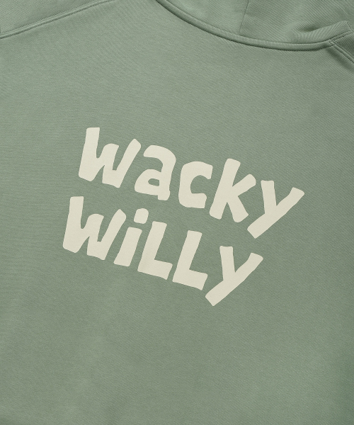 Wacky WiLLy(ワッキーウィリー)の「ワキウィリーサインロゴフードグリーン(パーカー・レディース・その他・X-LARGE/SMALL/MEDIUM/LARGE)」の7枚目の写真