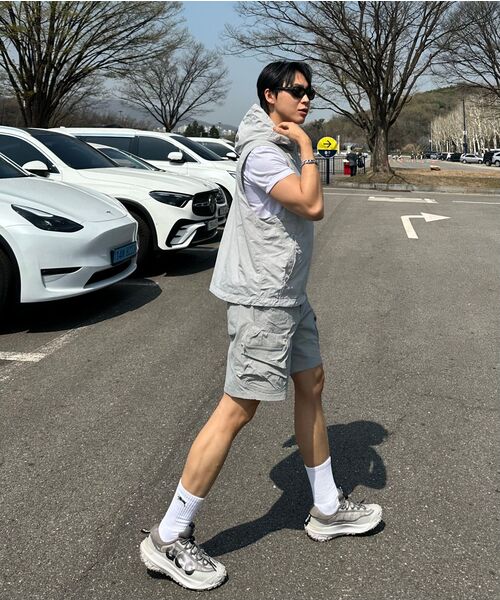 Verdnt（バーダント）の「ボリュームカーゴナイロンショートパンツ[グレー]（その他パンツ・レディース・グレー・X-LARGE/SMALL/MEDIUM/LARGE）」の16枚目の写真