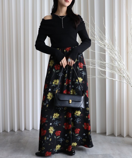 最終価格❗️ジュンヤワタナベ ボーダーフレアスカート SALE】ドット刺繍フレアスカート - 12Twelve Agenda(トゥエルブ