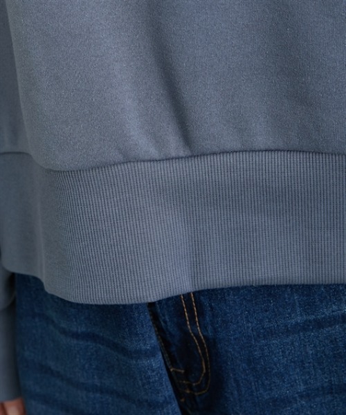 nissen（ニッセン）の「【裏起毛であったか】ハーフジップアップトップス（スウェット・レディース・ダークグレー/アイボリー/グレイッシュブルー・M/L/LL）」の21枚目の写真