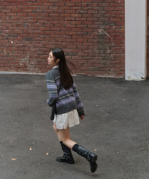 GENERAL IDEA（ジェネラルアイデア）の「【GENERAL IDEA】ウールビーニーニットバッグ / WOMAN BEANIE KNIT BAG（ショルダーバッグ・レディース・クリーム/チャコール/ライム/レッド・FREE）」の7枚目の写真