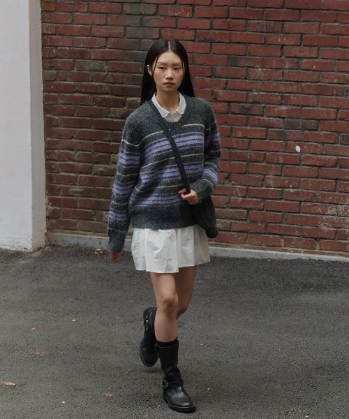 GENERAL IDEA（ジェネラルアイデア）の「【GENERAL IDEA】ウールビーニーニットバッグ / WOMAN BEANIE KNIT BAG（ショルダーバッグ・レディース・クリーム/チャコール/ライム/レッド・FREE）」の8枚目の写真